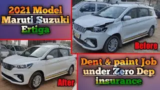 Accidentall Maruti Suzuki Ertiga Repair under Zero Dep insurance | Auto Sense