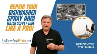 How To Replace: Whirlpool/KitchenAid/Maytag Dishwasher Spray Arm Water Supply Tube WPW10340745