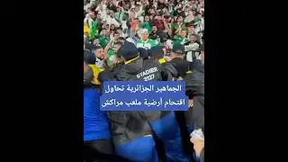 الجماهير الجزائرية تحاول اقتحام أرضية ملعب مراكش#أخبار_المغرب#المغرب#الجزائر#نيجيريا#شاهد#مراكش