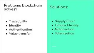 What problems blockchain solved?