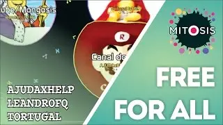 Mitosis: Free for All - AJUDAxHELP ft Leandrofq  & Tortugal  #2 ( Agar.io 2.0 )