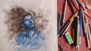 Shiv ji drawing || mahadev drawing|| Har har mahadev|| shiv tandav || #art #viral #drawing 