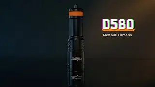 A small professional underwater dive light for recreational diving and tech diving