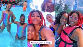 Reign&rsquo;s Birthday trip to Six Flags White Water | Atlanta Vlog 🥳🪅🎊🎉