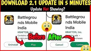 Bgmi update not coming | bgmi 2.1 Update | bgmi update kaise kare | pubg 2.1 update not showing |