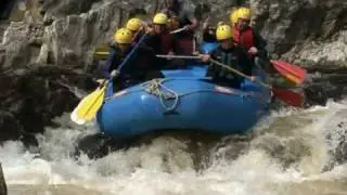 Extreme river tummel whitewater rafting