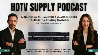 A-Neuvideo ANI-44HPSC 4x4 4K60Hz HDR HDMI Matrix Routing Switcher