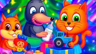 Cats Family in English - A GIFT MIX-UP! Cartoon for Kids 4K