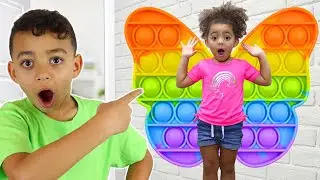 Pop it Challenge for Kids | Leah's Play Time | Children Funny Story