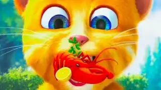 Talking Ginger Funny Videos 🍄🍎🌶️🍅 | my talking tom | my talking ginger |