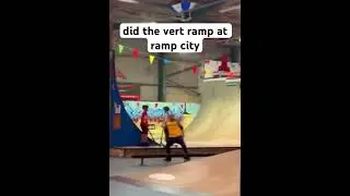 did the vert ramp at ramp city #scooter