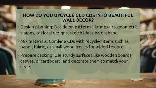 How Do You Upcycle Old CDs Into Beautiful Wall Decor? - The Upcycle Lab