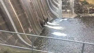 Lauriston Reservoir spillway. 26th Feb 2023.