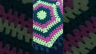 Crochet Hexagonal Design #crochet #diytabledecor #crochetdesign
