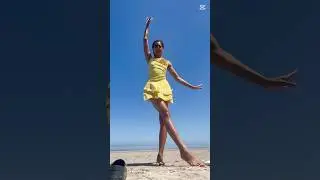 yellow is officially my summer 2025 colour! #yellow #dress #yellowdress #beach #dance #short #capcut