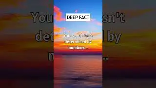 Your worth isn't determined by numbers...#short #psychology #quotes #facts #factshorts