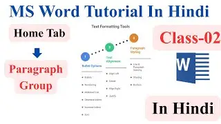 Paragraph Group In Home Tab | Ms Word Tutorial In Hindi | Paragraph Formatting In MS word Part-II