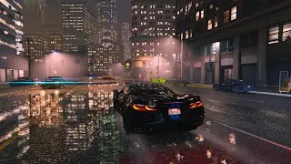GTA 5 – Night Drive in Rainy🌧️🌃 Los Santos 🚗 | Ultra Realistic 4K 60FPS 🌌