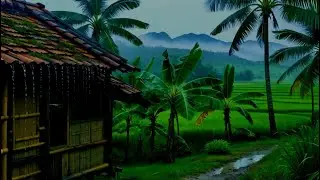 Rainy Night Ambience in a Rural Village Relaxation &bull; Nature Sounds &bull; Sleep Aid