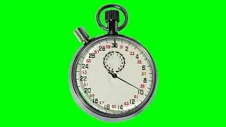 CHRONOMETER WITH TICKING 30s GREEN SCREEN