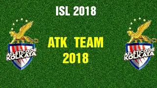ISL 2018 | Atl&eacute;tico de Kolkata Team 2018 | ATK Team Players 2018 | ATK squad 2018