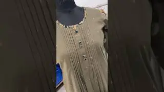 Pin tucks neck design stitching #ladypoint #pintucks #cuttingandstitching #shortvideo #viral