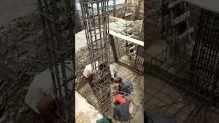 #padur #site #column #footing #steel #work