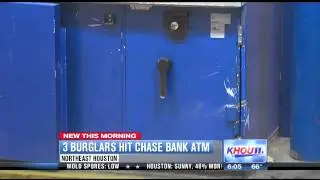 Burglars use power grinder to try and break into bank's drive-through ATM