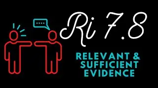 Relevant and Sufficient Evidence