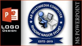 MS PowerPoint Tutorial: How to Design a IT Logo in MS PowerPoint 17 | Computer Training IT Logo AR
