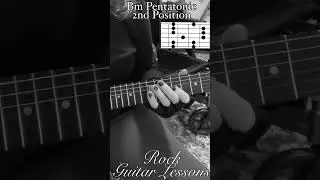 Bm pentatonic scale 2nd position #guitar #pentatonic #guitarlesson