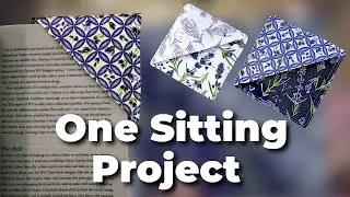 Easy Corner Bookmark | Simple Sewing Project for Beginners