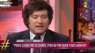 Javier Milei debate con Carmen Barbieri sobre el &iexcl;&iexcl;ABORTO!!, Debo Decir