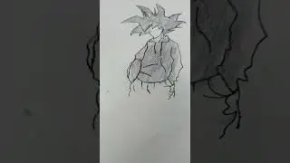 Aesthetic Goku sketch #anime #art#by#hamza