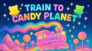 🚂✨ Train to Candy Planet | Kids Fantasy Adventure Rhyme 🍭🌈 | Magical Kids Songs