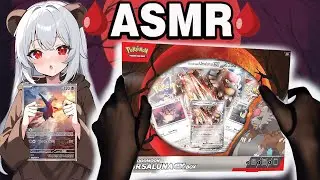 ASMR Opening Pokemon Bloodmoon Ursaluna Ex Box🩸🩸🩸