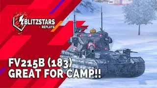 🇷🇺 FV215b (183) – Отлично подходит для КЕМПА!! | World of Tanks Blitz