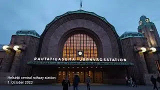 Helsinki central railway station October 2023