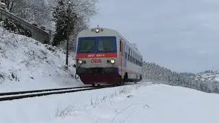 Rh 5047 und Rh 5022 im Schnee bei Rohrbach-Berg