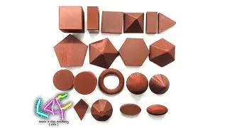 Brown / Chocolate Colour Shapes | 3D Printed Educational Toys for Kids | Learn 4 Fun Academy