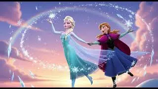 Elsa & Anna&rsquo;s Frozen Sky Dance | Nursery Rhymes Kids Songs | Frozen Fun