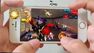 Iphone 6s Free Fire Gameplay test full max settings HUD+DPI+ MACRO🔥