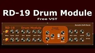 Модуль ударных RD-19 &mdash; БЕСПЛАТНЫЙ VST-синтезатор ударных