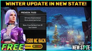 Pubg New State Winter Update Patch Note Explained || New Character Bella For Free, 1500Nc Back In SP