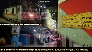 18519 Visakhapatnam - LTT express Full Journey  #mumbai