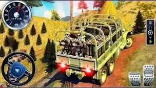 US Army Transport Truck Offroad Simulator - Hammer Vehicle Driving Mountain 3D - Android GamePlay