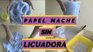 Como hacer papel mache 
