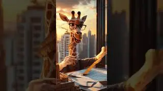 The Sky&rsquo;s the Limit! 🦒📐 Giraffe Architect Designs the Future!