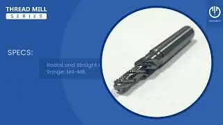 CTC Praezision Tools - Four Flute Thread Mill with Twice Helical Coolant Hole