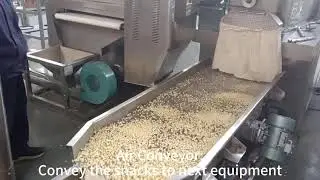 Small balls rice crispy puff snacks twin screw extruder machine processing line